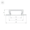 Профиль MIC-F-2000 ANOD Arlight 012082