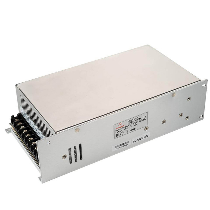 Блок питания для светодиодной ленты HTS-600M-12 Arlight 014982 12V 600W IP20 50A 