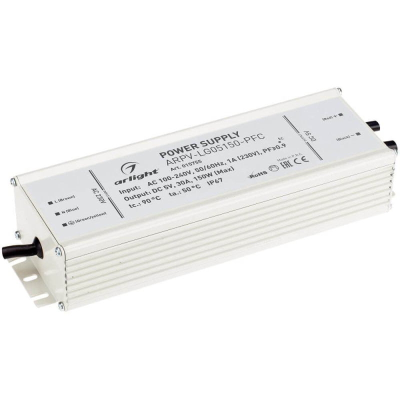 Блок питания ARPV-LG05150-PFC 5V 150W IP67 30A Arlight 015755