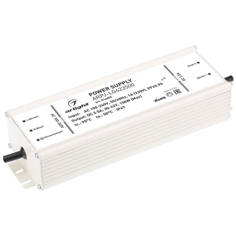 Драйвер ARPJ-LG423500 30-42V 150W IP67 3,5A Arlight 016805