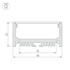 Профиль ARH-LINE-2448-2000 ANOD Arlight 018684