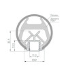 Профиль KLUS-POR-F-1000 ANOD Arlight 019181