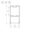 Профиль SL-LINE-3667-2000 ANOD Arlight 019299