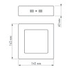 Потолочный светодиодный светильник Arlight SP-S145x145-9W Warm White 019547
