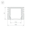 Профиль PDS-S-2000 ANOD Black Arlight 020896