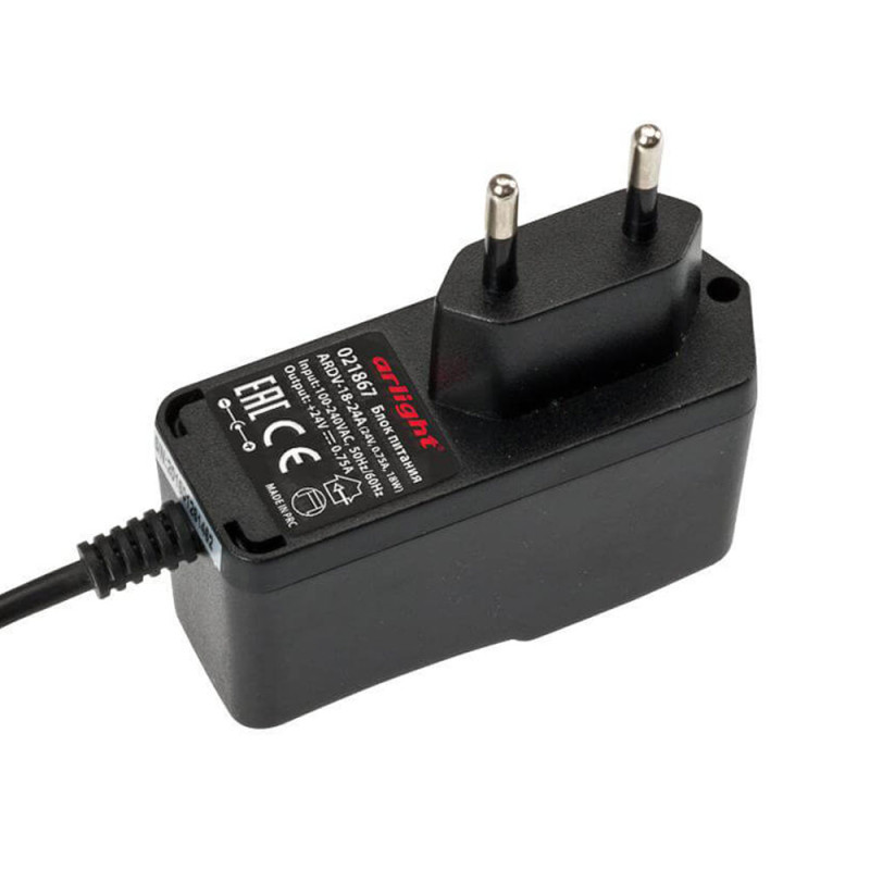 Блок питания ARDV-18-24A 24V 18W IP20 0,75A Arlight 021867