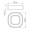 Светильник SP-TOR-QUADRAT-S550x550-53W Day4000 (WH, 120 deg) Arlight 022144(1)