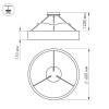 Подвесной светодиодный светильник Arlight SP-Tor-Ring-Hang-R600-42W Warm3000 022149(1)