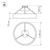 Подвесной светодиодный светильник Arlight SP-Tor-Ring-Hang-R600-42W Day4000 023394(1)