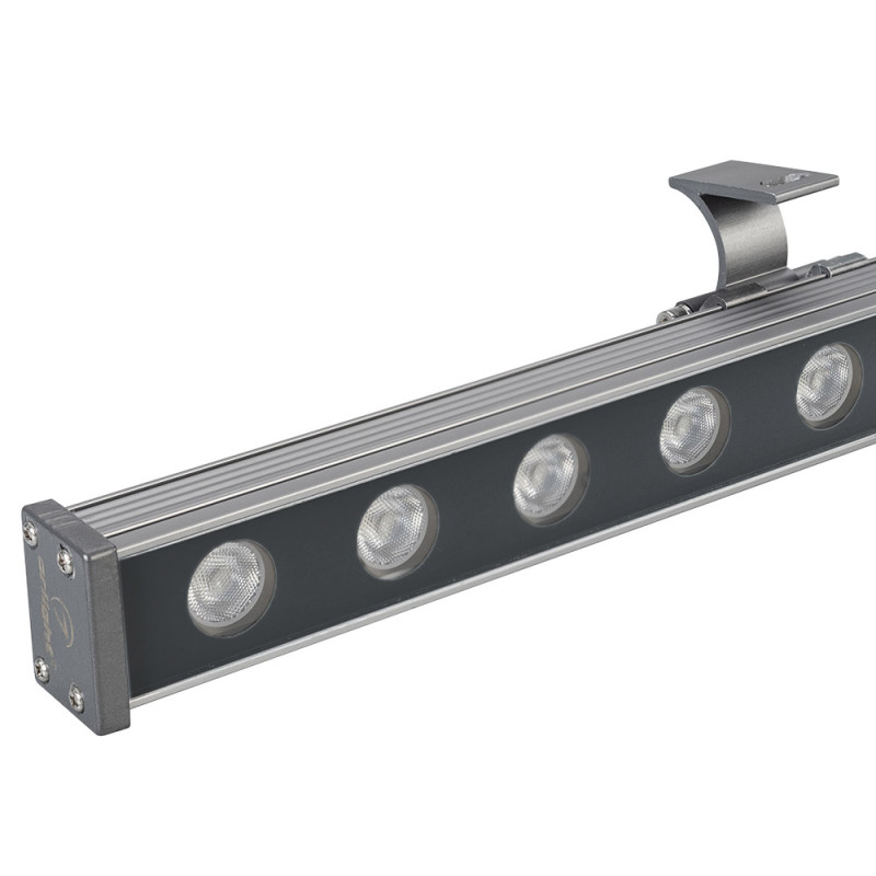 Светодиодный прожектор AR-LINE-1000M-24W-24V RGB (Grey, 30 deg, DMX512) Arlight 023624