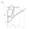 Профиль SHELF-620-2000-SET ANOD Arlight 023788