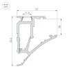 Профиль SHELF-620-2000-SET ANOD Arlight 023788
