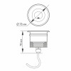 Ландшафтный светодиодный светильник LTD-GROUND-TILT-R80-9W Arlight 024950 Warm3000, SL, 60 deg, 230V 