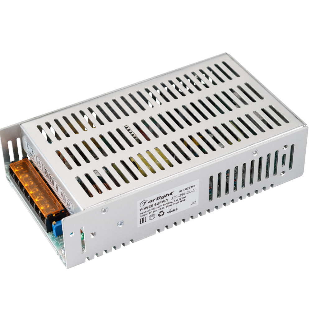 Блок питания для светодиодной ленты  JTS-250-24-A Arlight 025993 24V 250W IP20 10,4A 