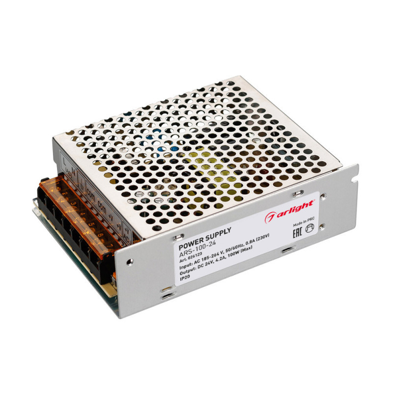 Блок питания ARS-100-24 24V 100W IP20 4,2A Arlight 026123