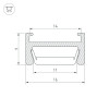 Профиль MIC-H-2000 ANOD Arlight 026458
