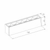 Трековый светильник MAG-LASER-45-L480-18W Arlight 026941 Warm3000, BK, 15 deg, 24V 