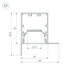 Профиль SL-LINIA55-FANTOM-EDGE-2000 ANOD Arlight 027162