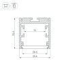 Профиль SL-ARC-3535-D800-A45 WHITE (320мм, дуга 1 из 8) Arlight 027641