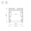 Профиль SL-ARC-3535-D800-A45 WHITE (320мм, дуга 1 из 8) Arlight 027641