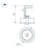 Встраиваемый поворотный светильник CL-Simple-R78-9W Day4000 Arlight 028146