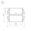 Профиль PLS-LOCK-DUAL-2000 ANOD Arlight 032864