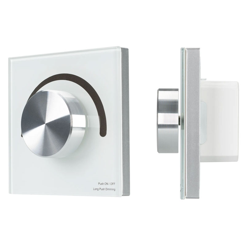 Роторная  панель Arlight SMART-P90-DIM-G-IN White (230V, Rotary, 2.4G) 028424