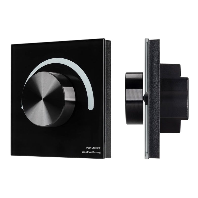 Роторная панель Arlight SMART-P91-DIM-G-SUF Black (230V, Rotary, 2.4G) 028425