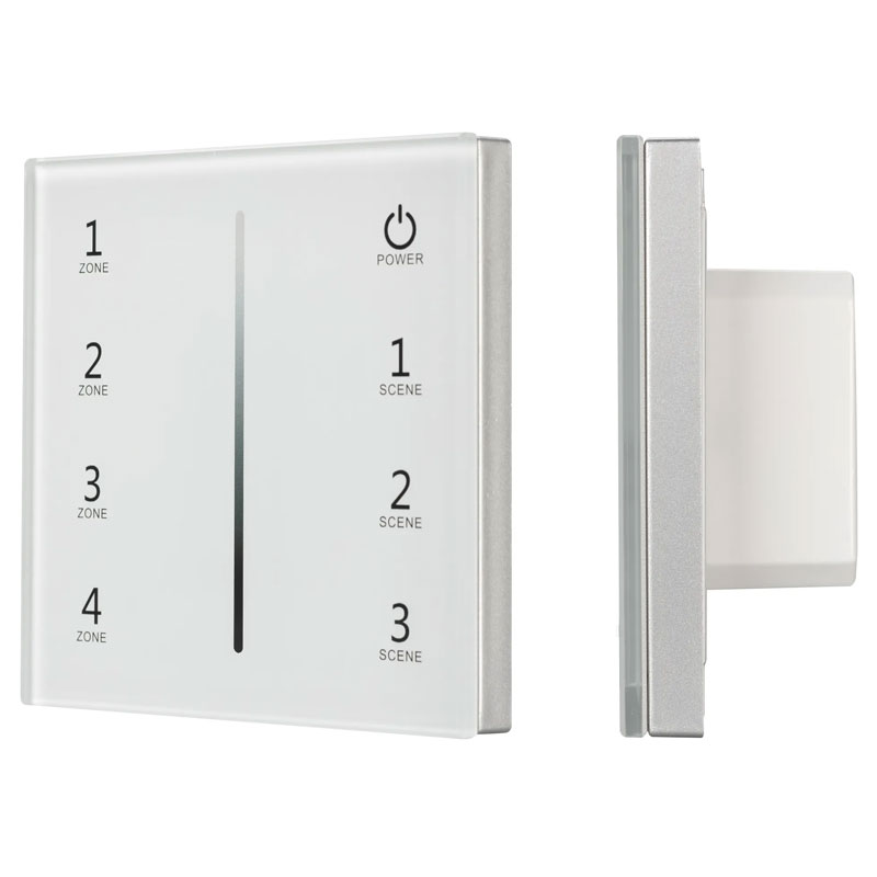 Сенсорная панель Arlight Sens SMART-P29-DIM White (230V, 4 зоны, 2.4G) 027103