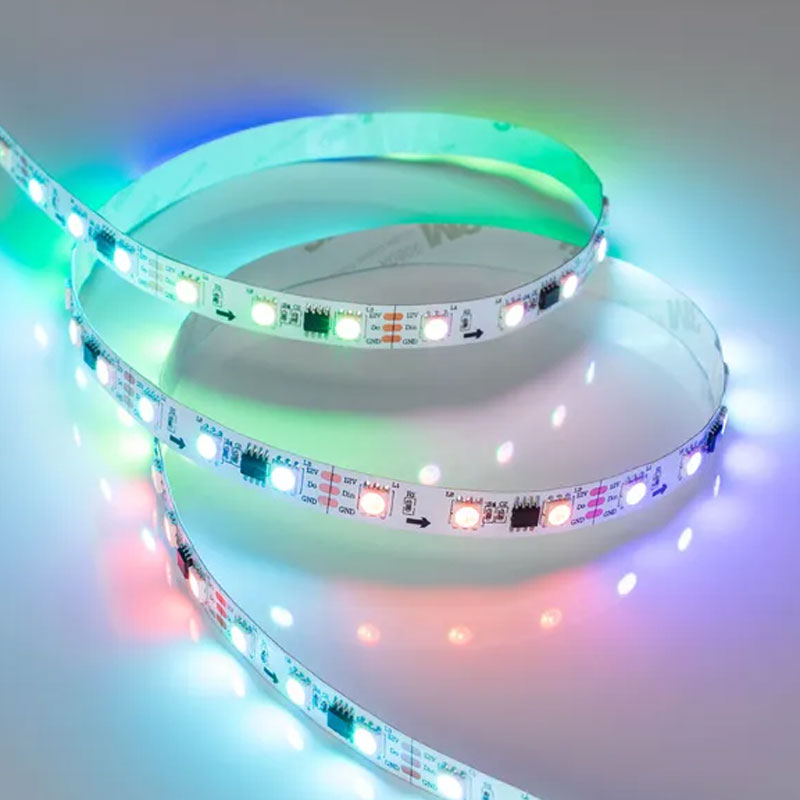 Светодиодная лента бегущий огонь Arlight SPI-B60-10mm 12V RGB-PX3 (14.4 W/m, IP20, 5060, 5m) 026367(2)