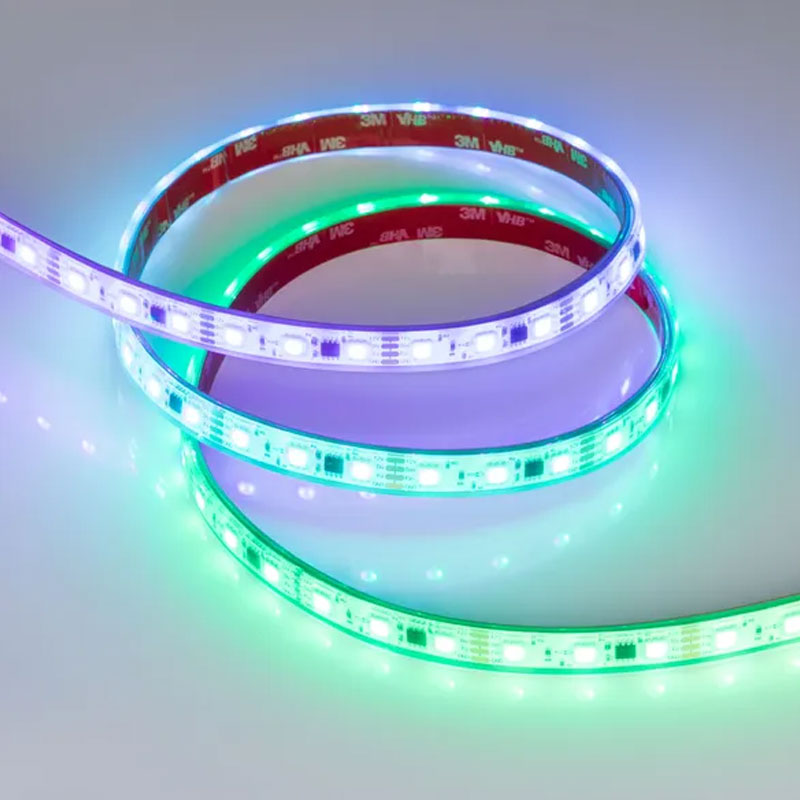 Светодиодная лента герметичная SPI-PFS-B60-12mm 12V RGB-PX3-BPT (12 W/m, IP68, 5060, 5m) (Arlight, бегущий огонь) 039177