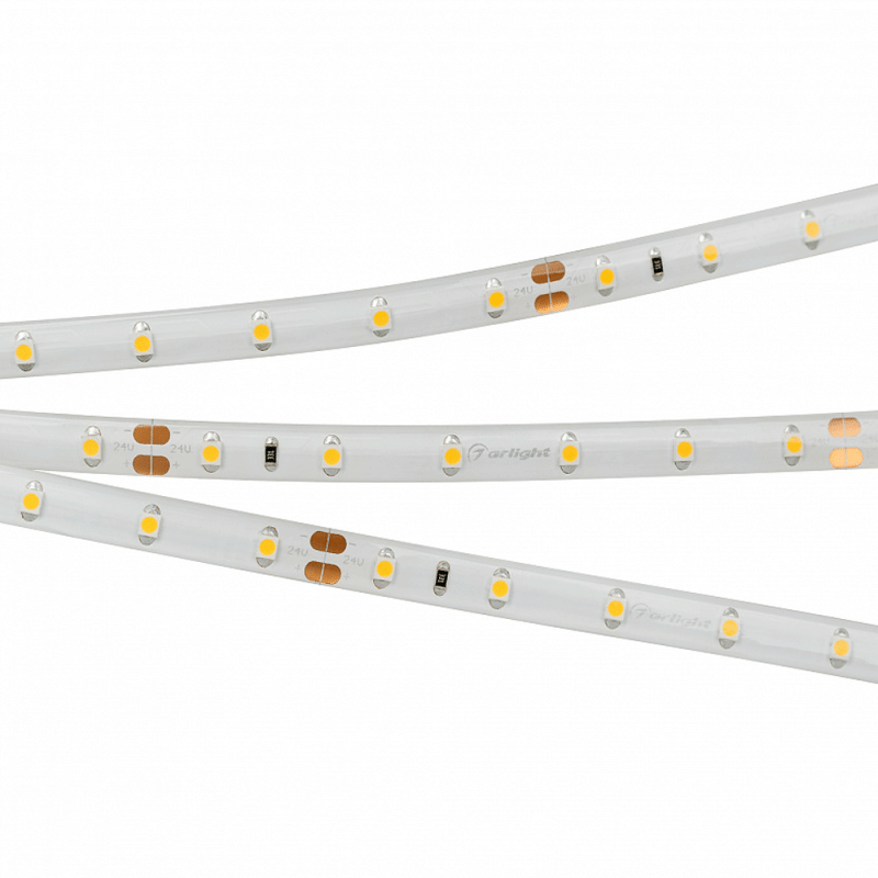 Светодиодная лента герметичная RTW-SE-A60-8mm 24V Arlight 024261(2) White6000, 4.8 W/m, IP65, 5m 