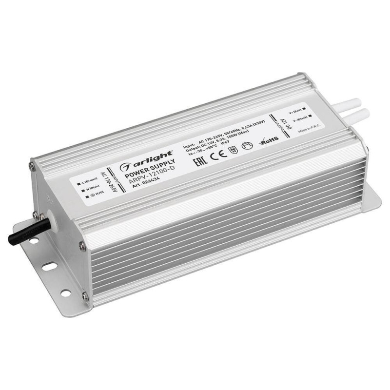Блок питания для светодиодной ленты ARPV-12100-D Arlight 026434 12V 100W IP67 8,3A 