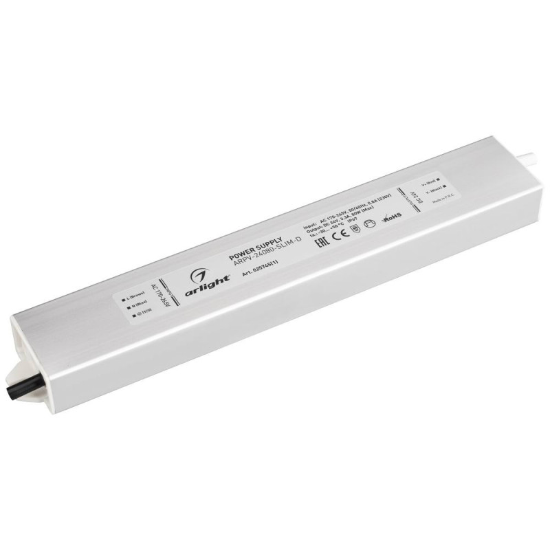 Блок питания для светодиодной ленты ARPV-24080-Slim-D Arlight 025745(1) 24V 80W 67IP 3,3A 