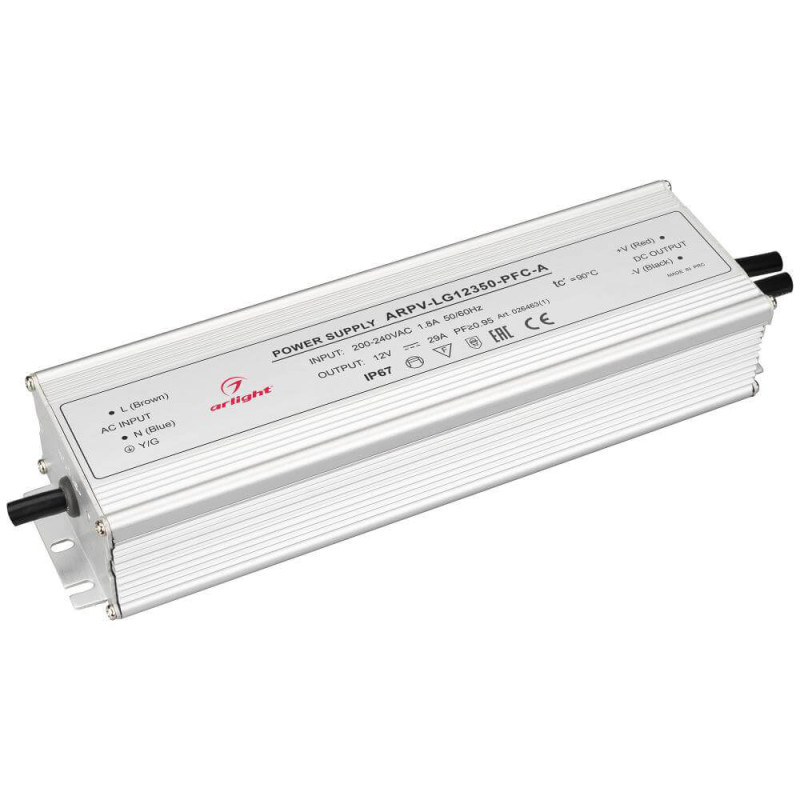 Блок питания для светодиодной ленты ARPV-LG12350-PFC-A Arlight 026463(1) 12V 350W IP67 29A 