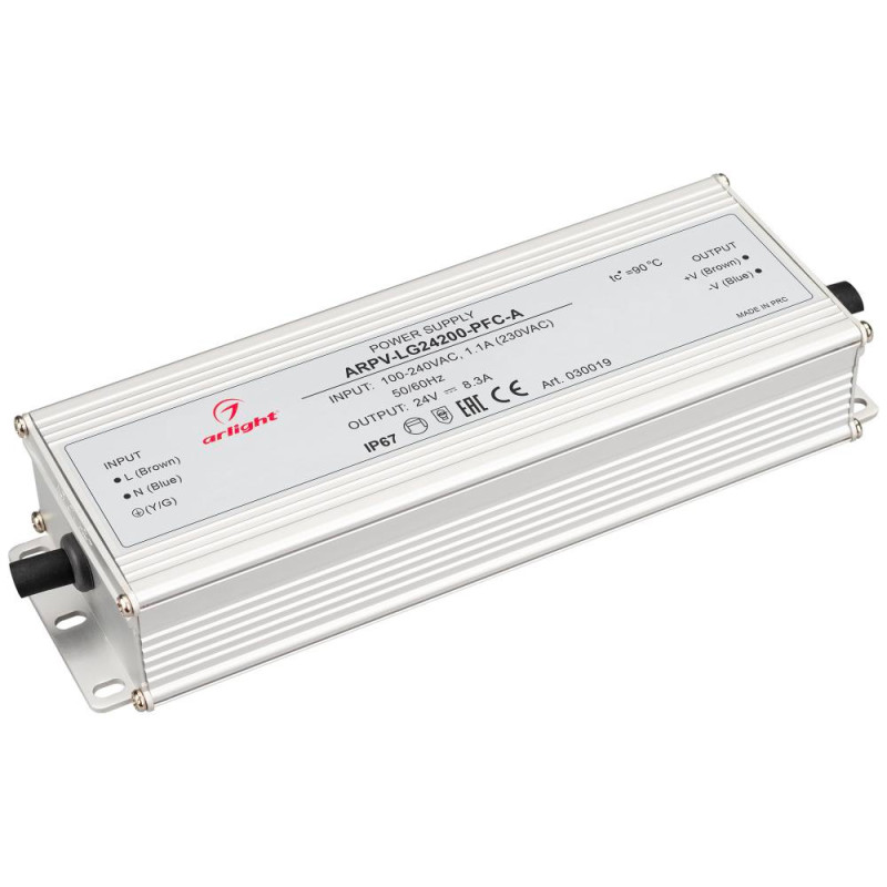 Блок питания для светодиодной ленты ARPV-LG24150-PFC-A Arlight 030019 24V 200W IP67 8,3A 