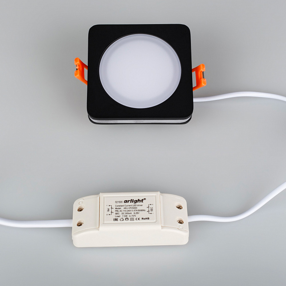 Встраиваемый светодиодный светильник LTD-80x80SOL-BK-5W Day White Arlight 021481