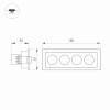 Встраиваемый поворотный светильник MS-Orient-Built-Turn-TC-S67x150-10W Day3000 Arlight 031929