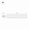 Встраиваемый поворотный светильник MS-Orient-Built-Turn-TC-S67x300-20W Day3000 Arlight 031931