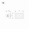 Встраиваемый поворотный светильник MS-Orient-Built-Turn-TC-S67x90-5W Day4000 Arlight 032232