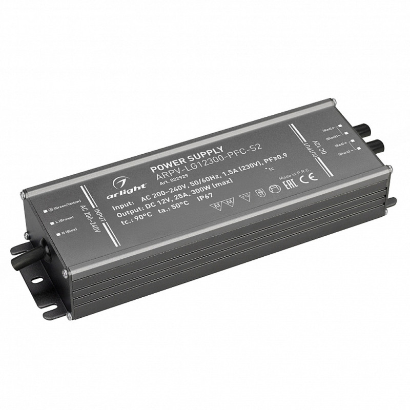 Блок питания ARPV-LG12300-PFC-S2 (12V, 25.0A, 300W) Arlight 022929