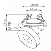 Встраиваемый светодиодный спот LGD-Mona-Built-R100-12W White5000 Arlight 025464