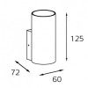 Бра ITALLINE DANNY W1 black