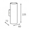 Бра ITALLINE DANNY W2 black