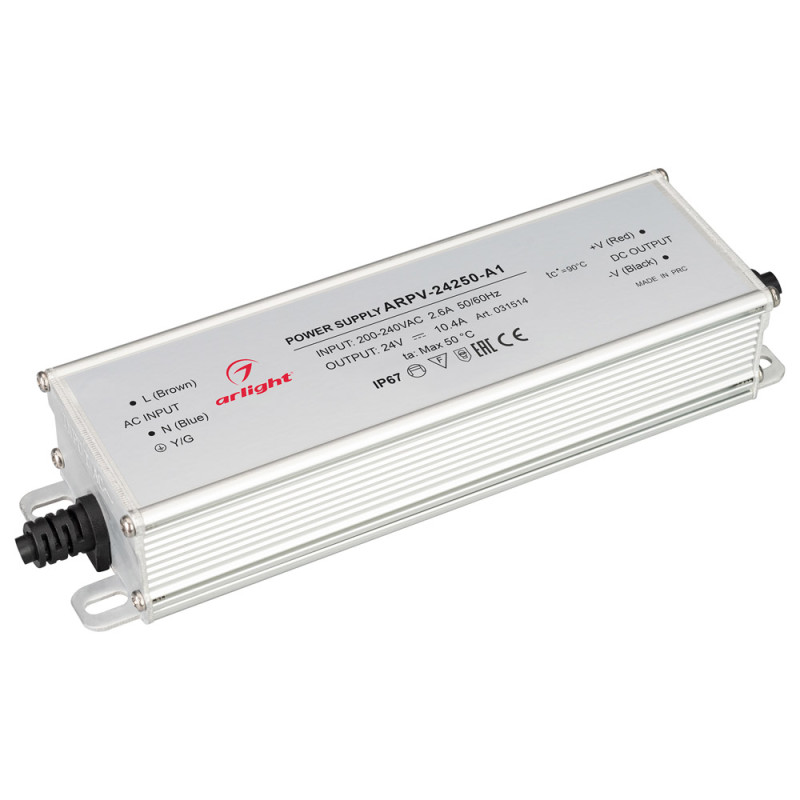 Блок питания для светодиодной ленты ARPV-24250-A1 Arlight 031514 24V 250W IP67 10.4A 