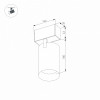 Трековый светильник MAG-SPOT-45-R65-18W Arlight 033086 Day4000, BK, 36 deg, 24V 