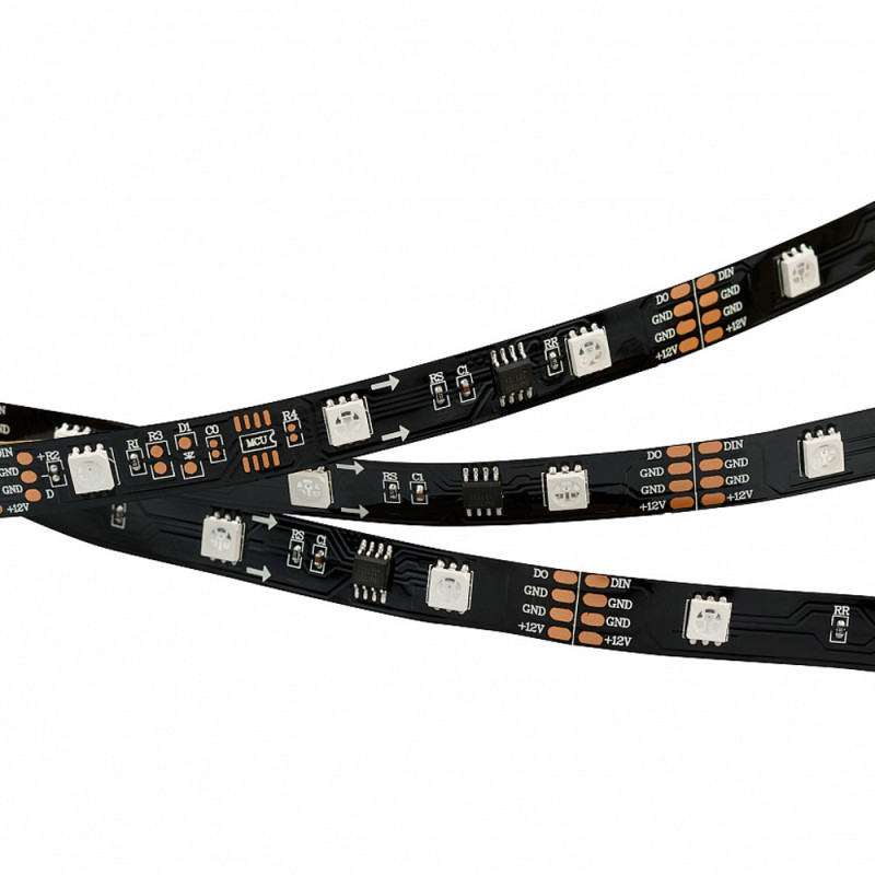 Светодиодная лента 12V Cx3 RGB-Auto SPI-5000-5060-30 Arlight 024599(1)