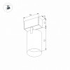 Трековый светильник MAG-SPOT-45-R85-3W Arlight 030654 Day4000, BK, 20 deg, 24V 