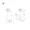 Трековый светильник LGD-ARES-4TR-R100-40W Arlight 025537 Day4000, BK, 24 deg 