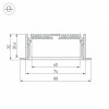 Профиль Arlight SL-LINIA88-F-2000 ANOD 019315